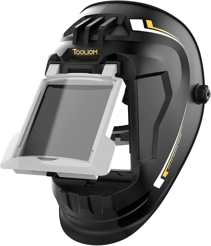 TOOLIOM Flip Front Welding Helmet Welding Mask with Flip Up Lens Welding Hood Shade-10 Welder Helmet for Stick MIG TIG