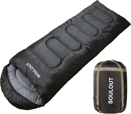 Sleeping Bag,3-4 Seasons Warm Cold Weather Lightweight, Portable, Waterproof Compression Sack Adults & Kids - Indoor & Outdoor Activities: Traveling, Camping, Backpacking, Hiking