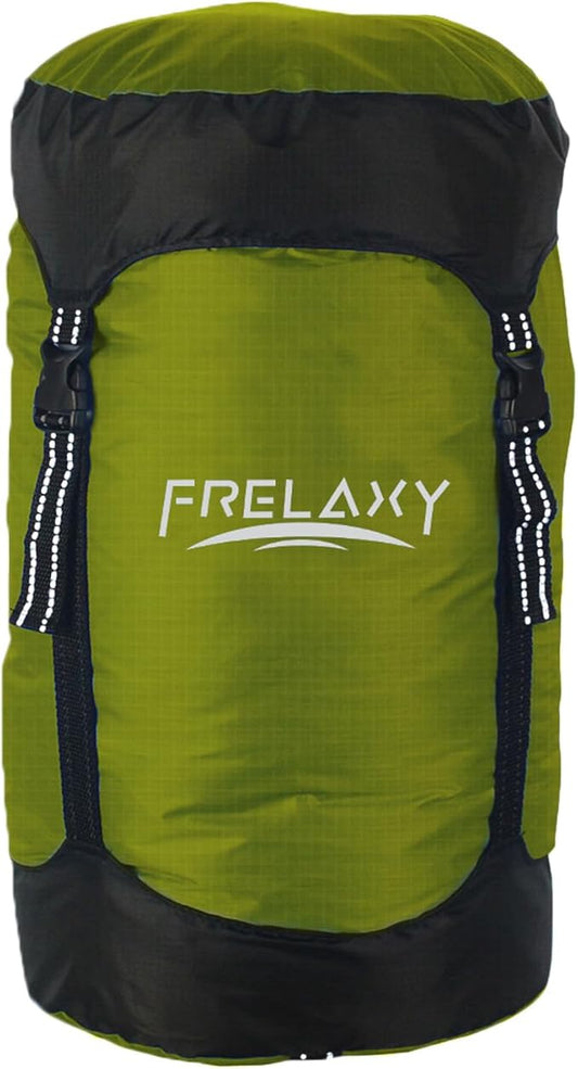 Frelaxy Compression Sack, 40% More Storage! 11L/18L/30L/45L/52L Compression Stuff Sack, Water-Resistant & Ultralight Sleeping Bag Stuff Sack - Space Saving Gear for Camping, Hiking