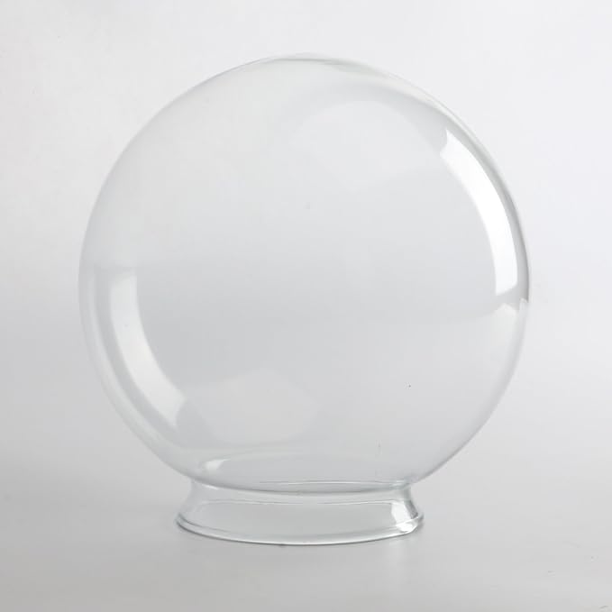 Permo Lighting Fixture Replacement 5.9" Round Globe Clear Glass Shade