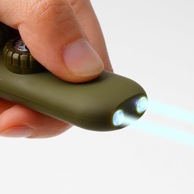 Emergency Survival Safety Whistle，Whistle for Kids with Lanyard,Compass,Thermometer,Ideal for Kayaking, Boating, Hiking, Camping, Climbing