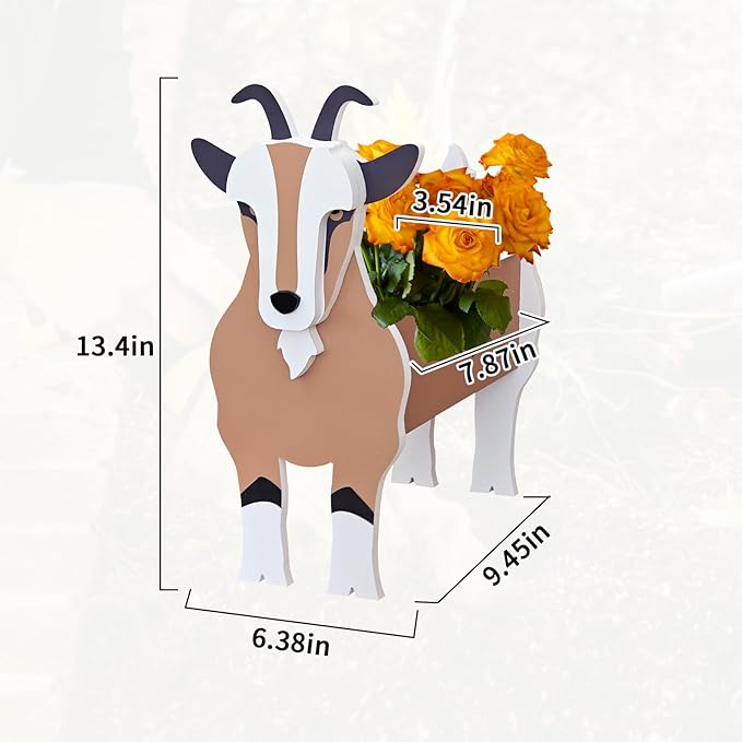Antelope Planter, Pet Shape Garden Pots Plant Pots for Indoor/Outdoor Gardens Decoration, Cute, Surprise Gifts/Souvenirs for Pet Lovers