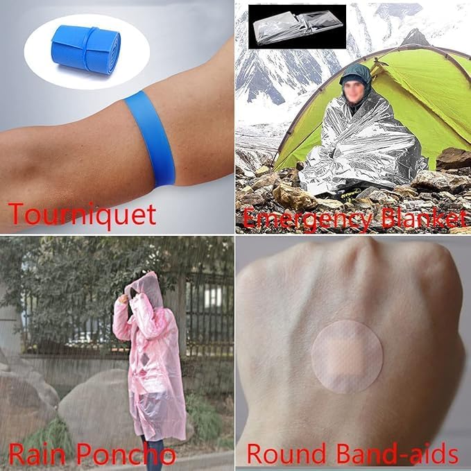 First Aid Kit EMT Medical IFAK Pouch, Molle Tactical Med Emergency Trauma Bag for Camping Home Car Hiking Hunting (Black)