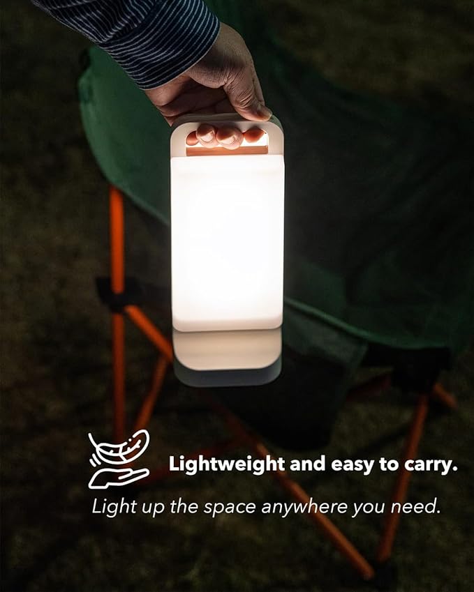 Camping Lantern, Solar Lanterns, Rechargeable Emergency Light Dimmable Camping Essential with USB Charging – Lanterns for Power Outages Hurricane, Hiking, Fish, and Home - 2 Pack