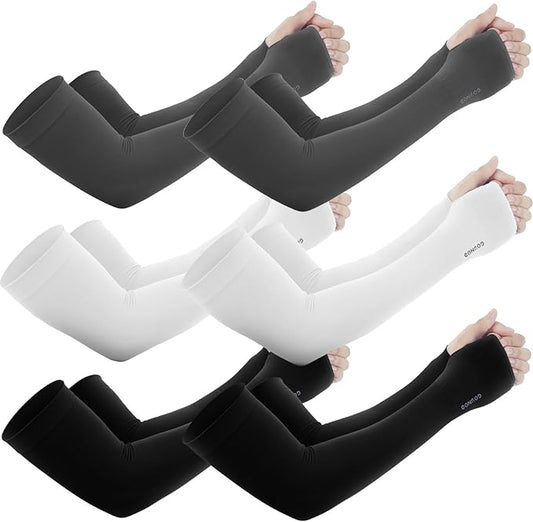 GOUNOD Gardening Sleeves to Cover Arms for Women with Thumb Holes-Sun Protection SPF Cooling Driving UV Blocking