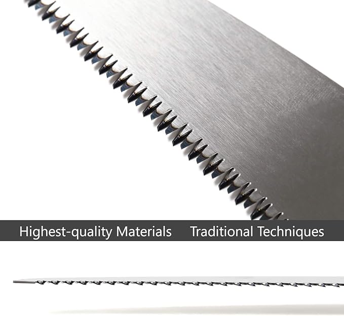 Japanese Pull Saw, Long Handle with Precision Blade and Cutting Power, Heavy Duty Woodworking Saw Replacement Blade