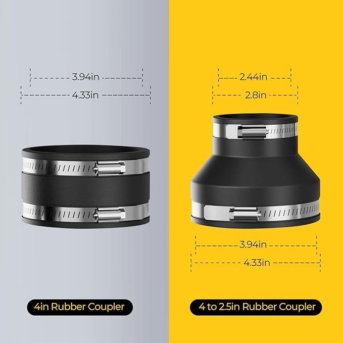 4" Joinerjetly Magnetic Dust Collection Starter Kit for Dust Collectors, Fast Connect Dust Hose to Machinery Port, Dust Collector/Vacuum Fittings 1P