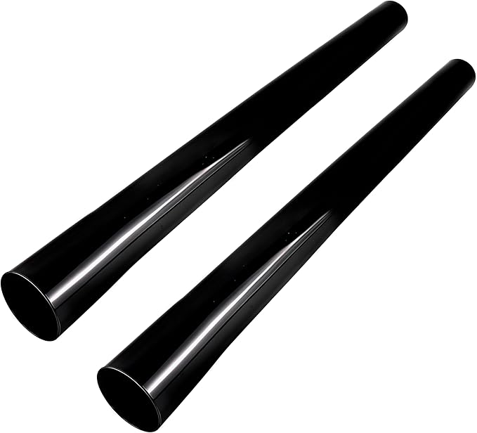 Vacuum Extension Tubes, 1.25 Inch Diameter, 14.76 Inch Length - Black | Compatible with 1-1/4 Inch Hose Wet/Dry Vacuum Cleaners | Versatile Tool (Black, 2 P 17.71 ")