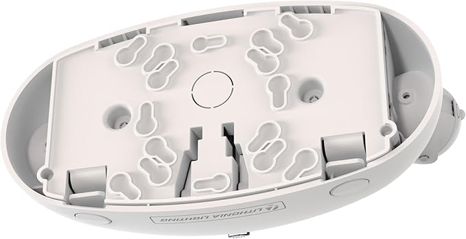 Lithonia Lighting Quantum Emergency Light, Contemporary Commercial LED Emergency Lights with 2 Aimable Lamp Heads, Ceiling or Wall Mount, White Thermoplastic, 120/277V Dual Voltage (ELM2L M12)