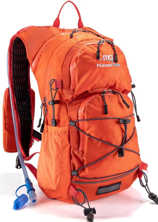 Insulated Hydration Backpack Pack with 2L Water Bladder Lightweight 22L Hiking Backpack Bag for Women Men Daypack for Hiking Running Festival Camping Biking