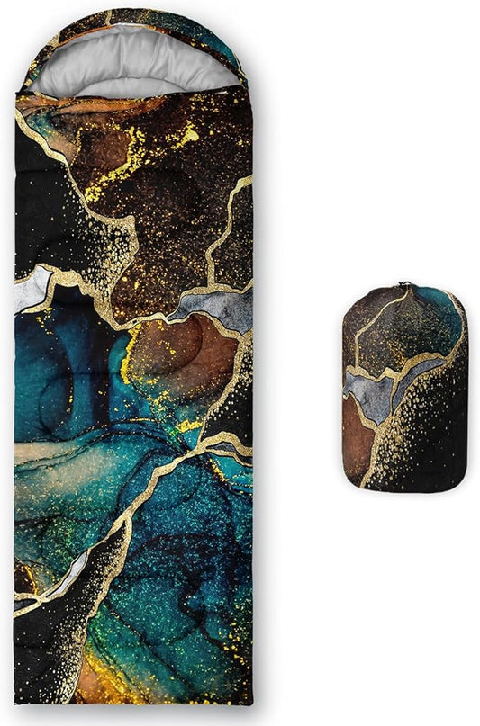 Sleeping Bags for Adults and Kids Backpacking Camping Sleeping Bags for Girls and Boys Lightweight Waterproof Cold/Warm 3-Season