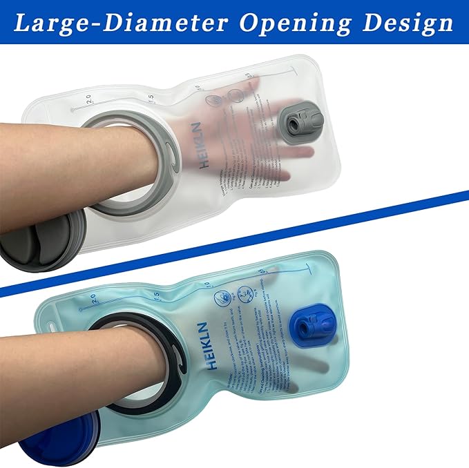 Hydration Bladder 1.5L-2L-3L,Leak Proof Water Reservoir, BPA Free Military Water Storage Bladder Bag Hydration Pack Replacement Easy Clean for Bicycling Hiking Camping Hunting Running