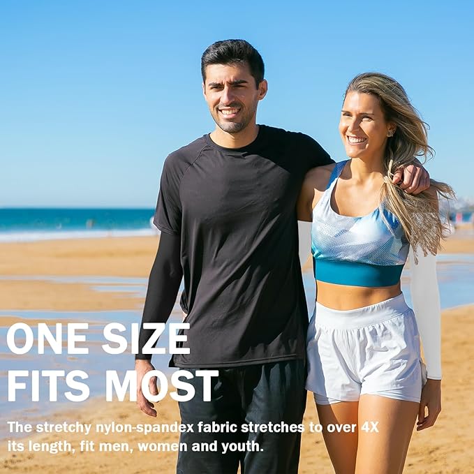 Arm Sleeves for Men Women, UV Sun Protection Compression Cooling Summer Arm Sleeves for Volleyball Basketball Sports