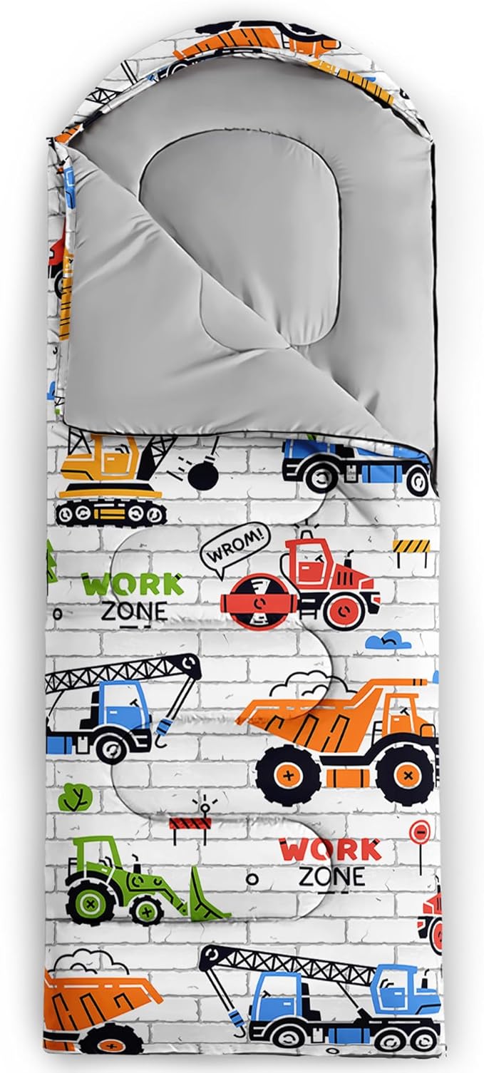 QOOMO Camping Sleeping Bags,3 Season Warm & Cool Weather,Lightweight,Waterproof Sleeping Bags for Adults & Kids,Traveling,and Outdoors,Camping Gear Equipment