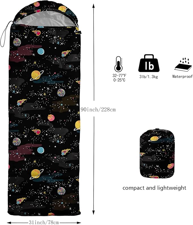 BailiPromise Camping Sleeping Bags,3 Season Warm & Cool Weather,Lightweight,Waterproof Sleeping Bags for Adults & Kids,Traveling,and Outdoors,Camping Gear Equipment