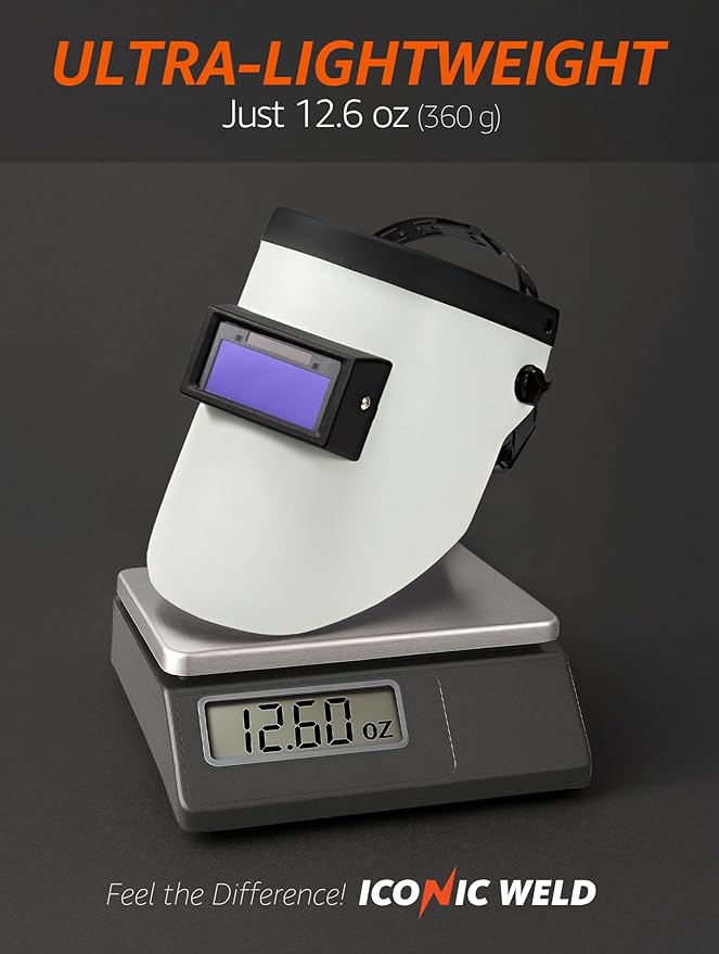 Auto Darkening Welding Helmet - Lightweight, Shade #3/11, with Bag (Touchdown)