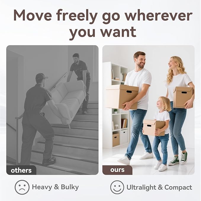 Full Size Air Mattress for Inflatable Portable Blow Up Mattress Sofa Bed with Flocked top-Double Air Couch for Tent Camping(Dark Brown)