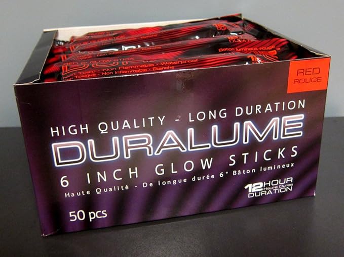 Emergency Glow Sticks - 6 Inch 12 Hour Long Lasting Military Grade Glow Sticks - Bulk Box of 50