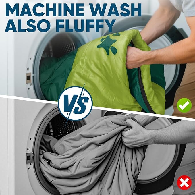 PTEROMY Sleeping Bags for Adults, Lightweight Water Resistant Backpacking Camping Sleeping Bag for Warm Cold Weather, Camping Essentials for Hiking Outdoor Travel