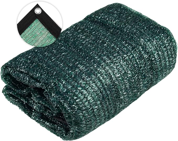 Cool Area 55% Sun Shade Cloth Mesh Tarp with Grommets for Plant Cover 6x8ft Patio Canopy Garden Pergola Greenhouse Car Barn Kennel Green