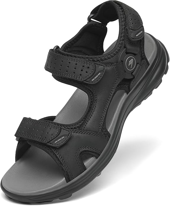 FLARUT Men's Sport Sandals Outdoor Hiking Sandal Open Toe Walking Sandals for Summer Beach Water Shoes