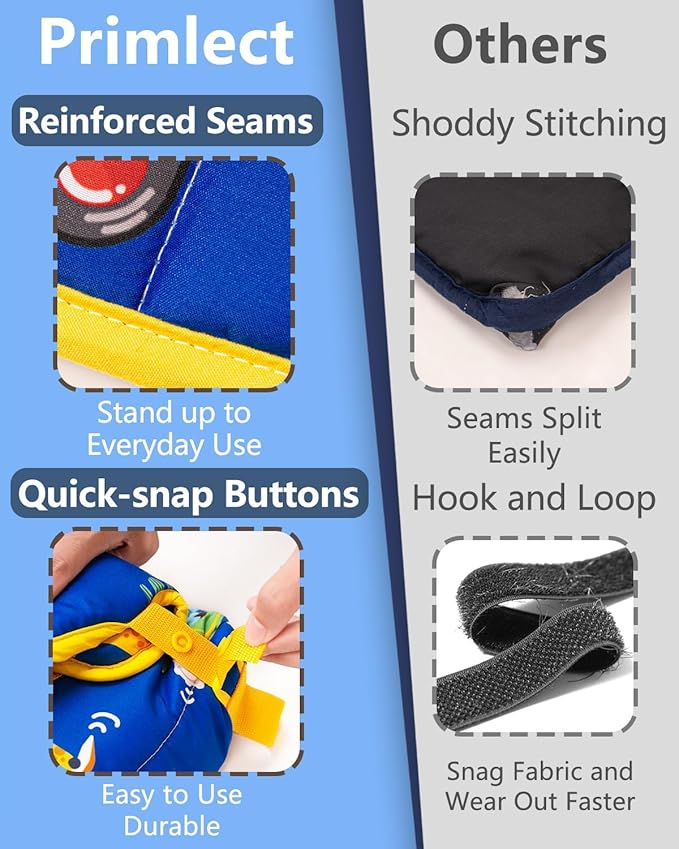 Primlect Toddler Nap Mat with Removable Pillow and Flannel Blanket, Portable Kids Sleeping Bag, Easy to Carry on The Go, Perfect for Daycare, Preschool, Boys and Girls, 12 Months - 6 Years