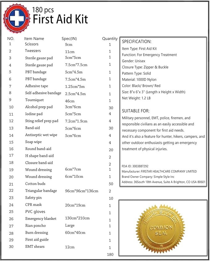 EMT Pouch MOLLE Ifak Pouch Tactical MOLLE Medical First Aid Kit Utility Pouch Carlebben (with Medical Supplies Tan)