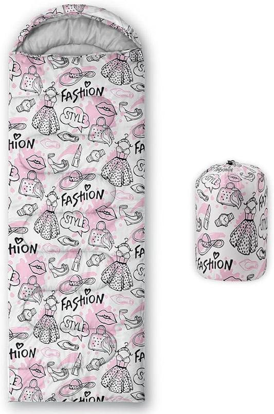 QOOMO Camping Sleeping Bags,3 Season Warm & Cool Weather,Lightweight,Waterproof Sleeping Bags for Adults & Kids,Traveling,and Outdoors,Camping Gear Equipment