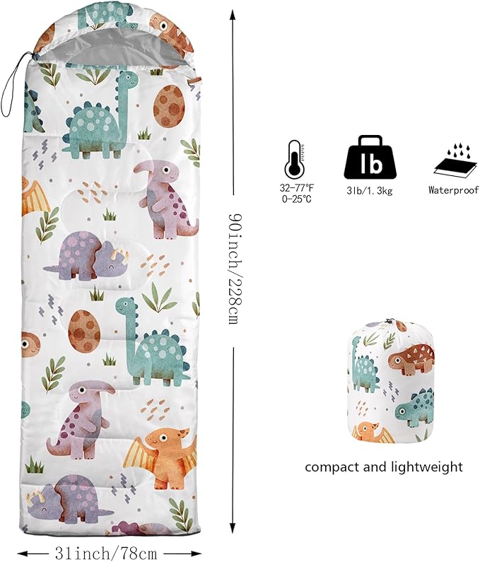 AILONEN Blue Glowing Basketball Sleeping Bag for Kids Boys,Warm and Cool Weather,Lightweight,Waterproof Backpacking,City Theme Ball Sports Sleeping Bag for Camping