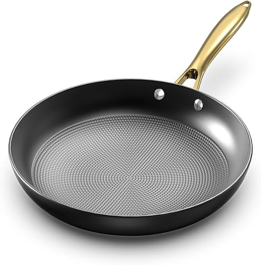 imarku Cast Iron Skillets, 12 Inch Cast Iron Pan, Professional Non Stick Frying Pans Long Lasting Nonstick Frying Pan Nonstick Pans Stay Cool Handle Easy Clean Unique Birthday Day Gifts