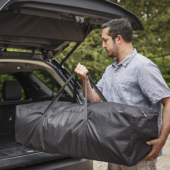 INFANZIA 45 inch Duffel Travel Sports Equipment Bag, 2PCS Long Luggage Bag with Upgrade Zipper Water Resistant, Extra Large Foldable Storage Bag for Camping, Tent, Tripod, Fishing