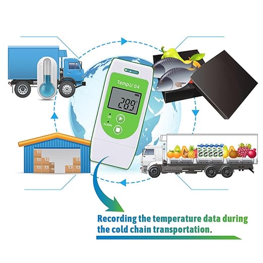 Tzone Temperature Data Logger USB Reusable Temp Recorder with PDF CSV Reports, Digital Thermometer Recording Refrigerator Industrial Temp Datalogger 32000 Points for Lab Freezer Shipment TempU04