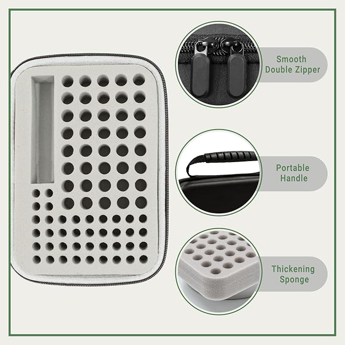 Battery Organizer Storage Case with Tester for AA AAA Button Battery Holder Carrying 3 Batteries Variety Pack 88 Batteries Zipper Mesh Bag (Batteries Not Included)