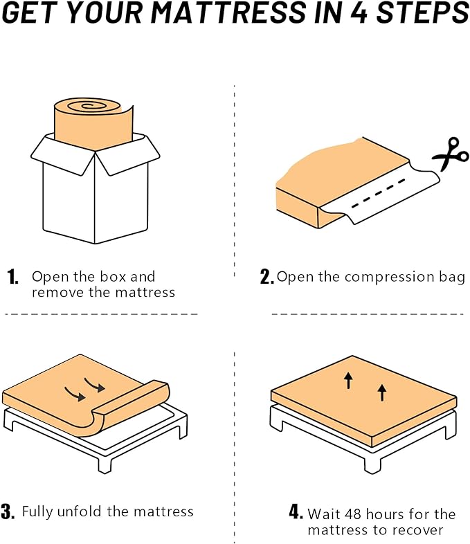 Japanese Floor Futon Mattress, Tatami Mat Sleeping Pad, Shikibuton, Mattresses Topper, Boys Girls Roll Up Dormitory Mattress, Foldable & Portable Floor Lounger Bed, Guest Bed (Cream, Queen)