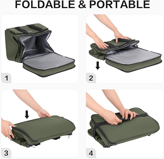 Insulated Soft Cooler Bag, Large Ice Coolers Soft Sided Ice Chest for Beach, Collapsible and Portable