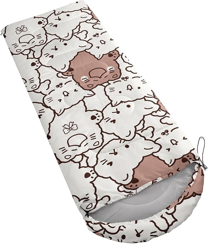 CVHOUSE Camping Sleeping Bags,3 Season Warm & Cool Weather,Lightweight,Waterproof Sleeping Bags for Adults & Kids,Traveling,and Outdoors,Camping Gear Equipment