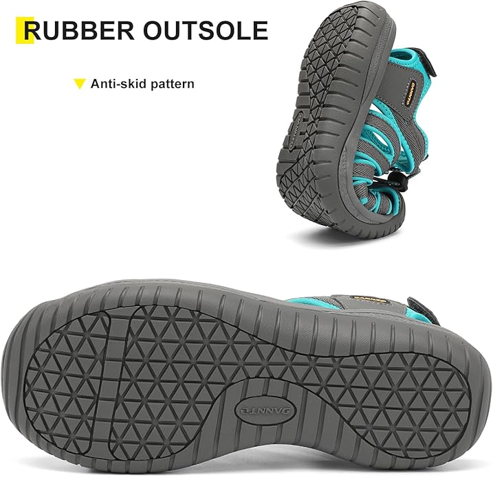 Dannto Women's Closed Toe Hiking Sandals Walking Water Sandal Comfort Athletic Sport Outdoor Sandals