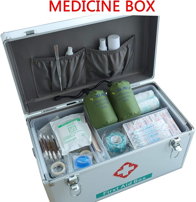 Delmera Emergency Sleeping Bag, Lightweight Survival Sleeping Bags Waterproof Thermal Emergency Blanket, Bivy Sack Survival Gear for Outdoor Adventure, Camping, Hiking, Orange, Green