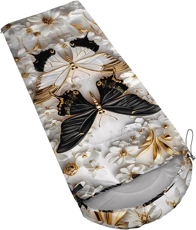 AILONEN Outer Space Astronaut Camping Sleeping Bags,Lightweight & Waterproof,3 Season Warm & Cool Weather,Cartoon Sleeping Bags for Kids,Boys Girls Travelling,Outdoors