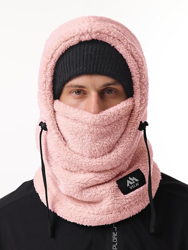 Balaclava Fleece Ski Mask for Men Women Winter Face Masks Windproof Hooded Scarf Cold Weather Hat Neck Warmer