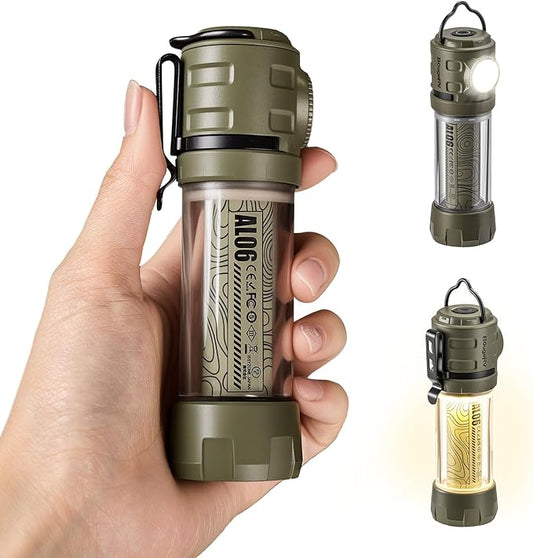 BougeRV AL06 Camping Light, Ambient Light, Flashlight, Rechargeable Camping Lantern, Electric Lamp, IPX4 Waterproof, Portable Light for Camping, Hiking, Power Outage, Adventure, Emergency Use Outdoor