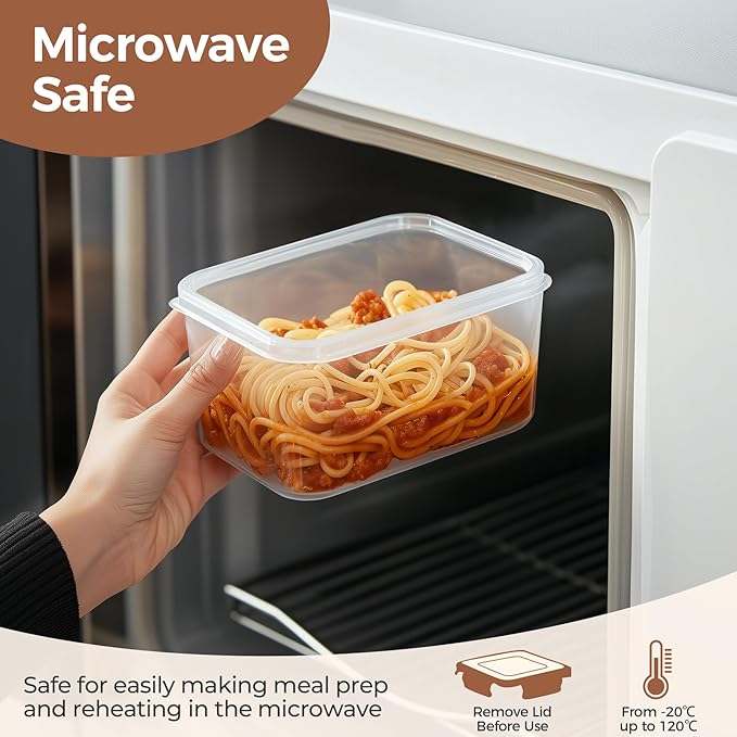 ComSaf Food Storage Containers with Lids Set of 3 (2L/67oz) (1.4L/47oz) (0.8L/27oz), Airtight Food Storage Containers, Plastic Canisters Sets for Kitchen, Pantry Organizers for Sugar, Cereal and Snack