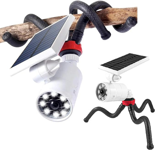 Solar Motion Sensor Light for Outside, Camping Lights, 360-DAY Free Replacement/Refund Solar Spot Lights Outdoor for Camp Porch Deck Path Patio Yand Post Step