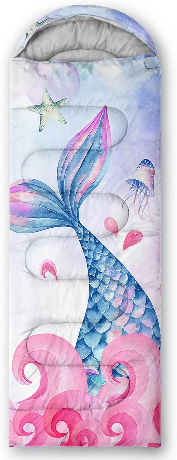 QOOMO Camping Sleeping Bags,3 Season Warm & Cool Weather,Lightweight,Waterproof Sleeping Bags for Adults & Kids,Traveling,and Outdoors,Camping Gear Equipment