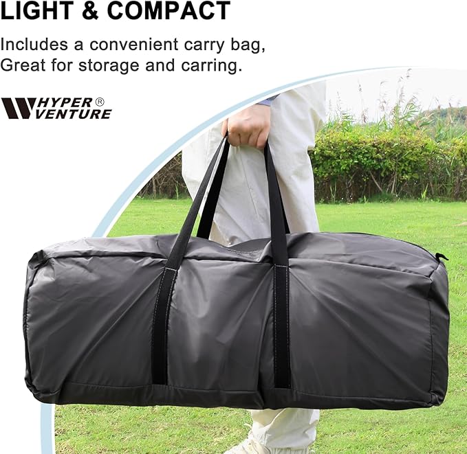 Hyper Venture Screen House 15x13 FT Mesh Canopy Tent Camping Gazebo Shelter for 8-10 People Outdoor Party Activities