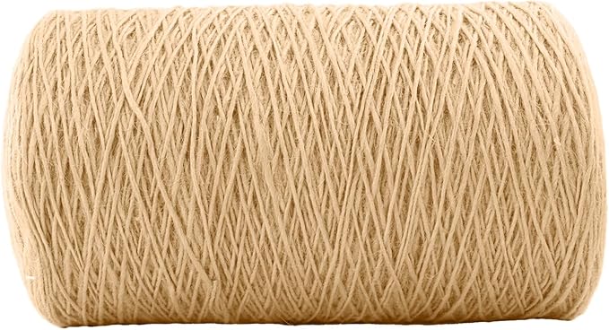 1mm x 1000 Feet Natural Jute Rope, Twine for Gardening Tomato Climbing Plant Tie Floristry Crafts Gift Wrapping Packing Decor