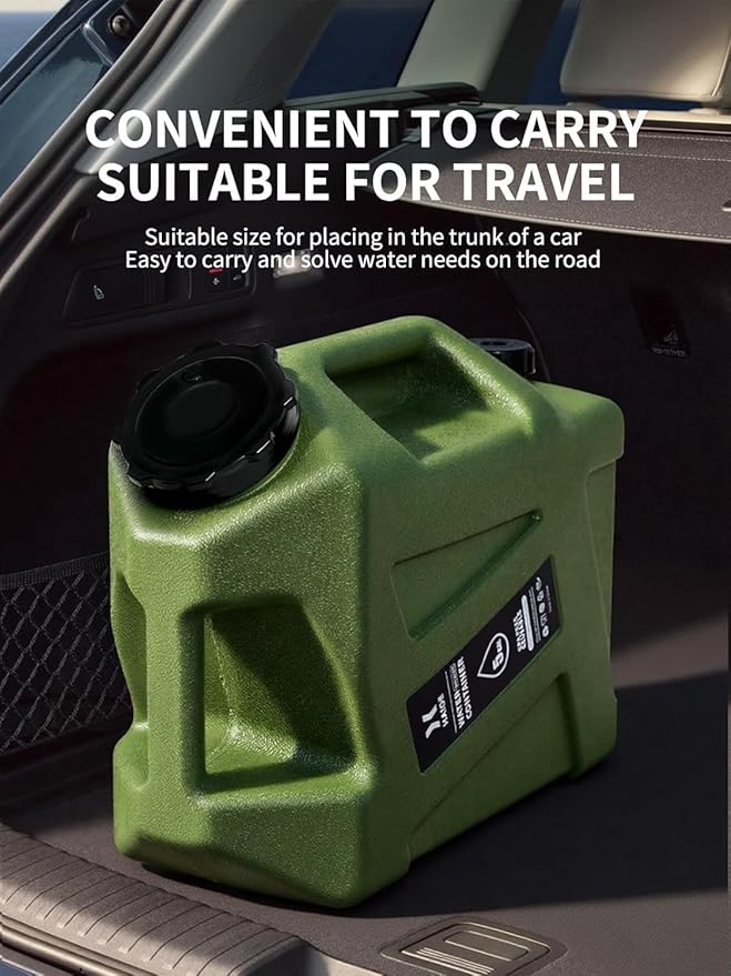 HAIGE Gallon Water Container with Spigot (5 Gallon Water Jug Green)