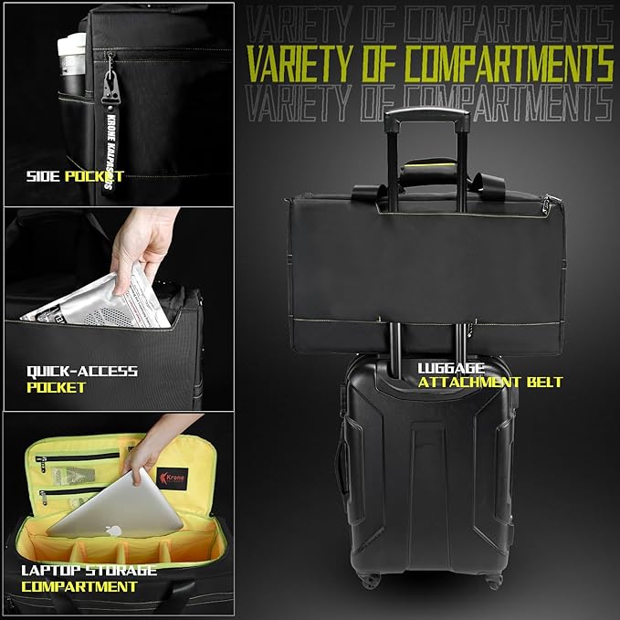 Sneaker Bag for Travel/Sneakerhead gift/Outdoor Sports Bag/Gym Bag /, A Multi-functional Travel Duffel Bag with 3 Adjustable Dividers, & Shoulder Strap,Made of Nylon, by Krone Kalpasmos-classic