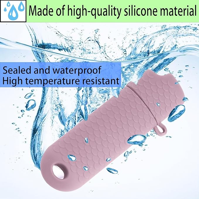 5 Pcs Waterproof Lighter Case Cover Holder for BIC Regular Lighters Sleeve Type J6 Outdoor Survival Multipurpose Seal Lighter Pouchfor Hiking and Camping (Light Purple, 5)