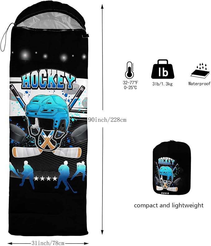 QOOMO Camping Sleeping Bags,3 Season Warm & Cool Weather,Lightweight,Waterproof Sleeping Bags for Adults & Kids,Traveling,and Outdoors,Camping Gear Equipment